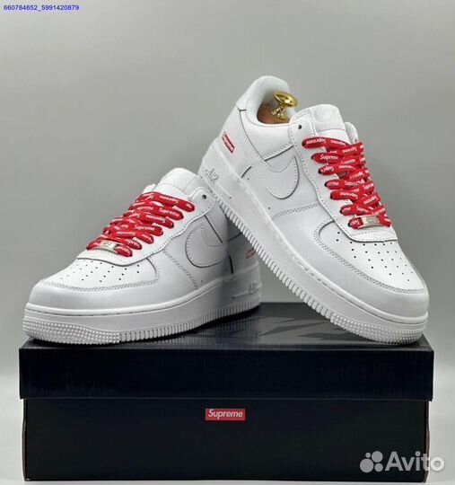 Кроссовки Nike Air Force 1 Low & Supreme (Арт.30966)