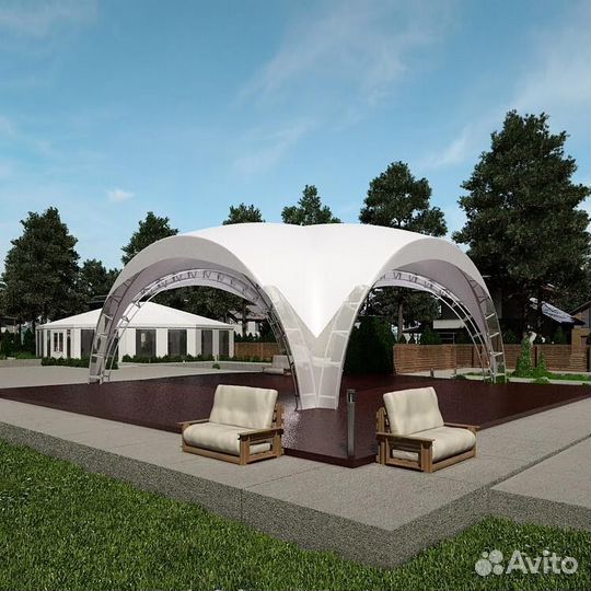 Белый арочный шатер