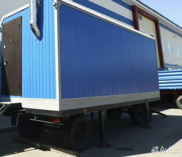 Бытовка (вагончик) на шасси 6x2,45м (нш-03)