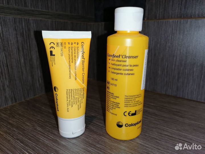 Очиститель и крем для кожи вокруг стомы