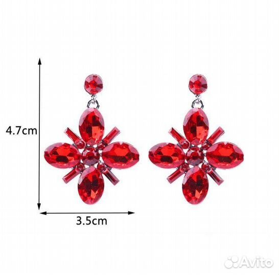 Серьги праздничные