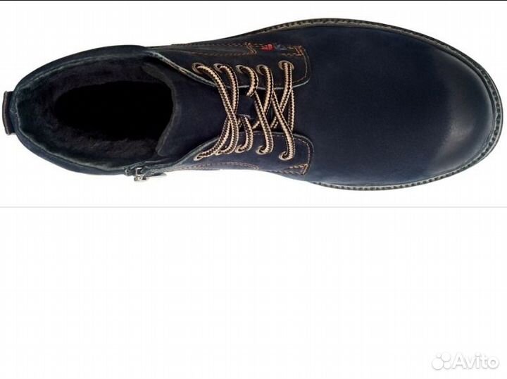 40 Зимние кожаные новые мужские ботинки