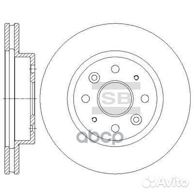 Диск тормозной передний KIA RIO (DC) 00-05 sd20