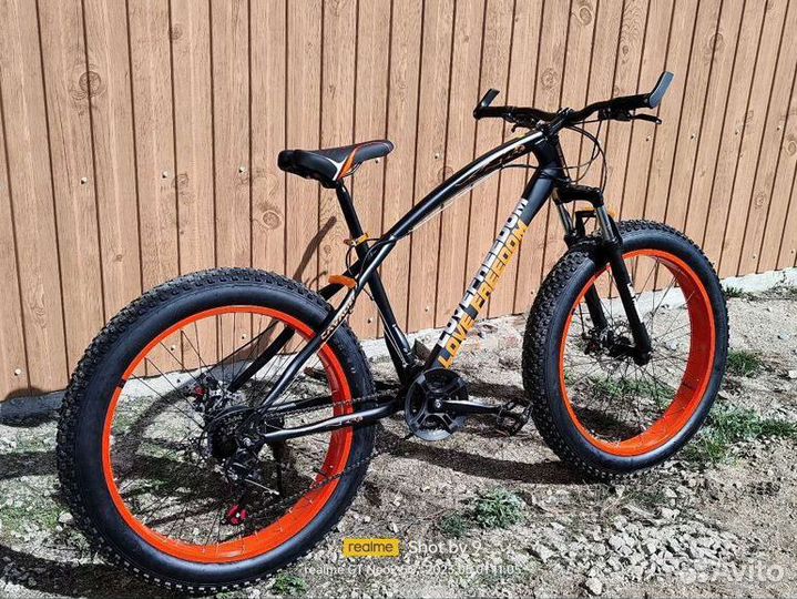 Фетбайк новый Черный-оранжевый