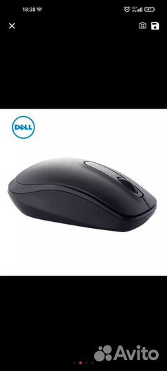 Беспроводная оптическая мышь dell WM118
