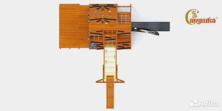 Детские уличные площадки домики горка с доставкой