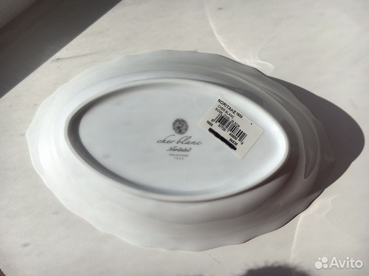 Овальный Салатник Элитный Фарфор Noritake Япония