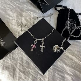 Цепь цепочка Chrome Hearts silver