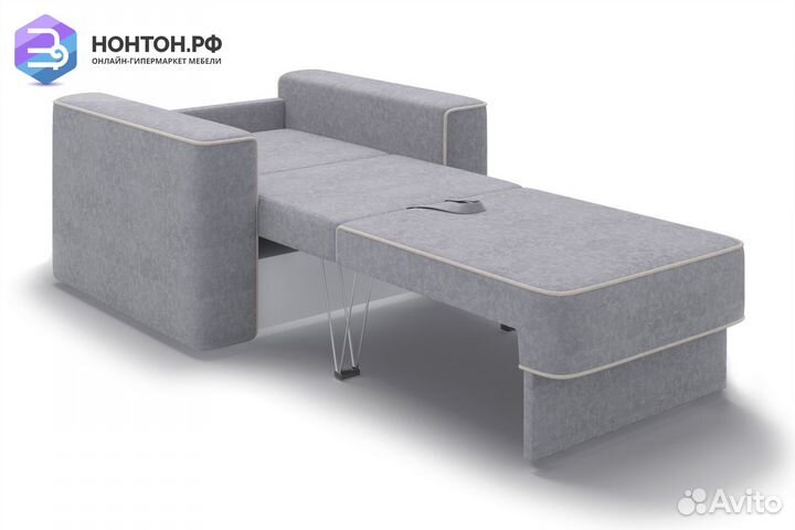 Кресло еврокнижка Берген серое