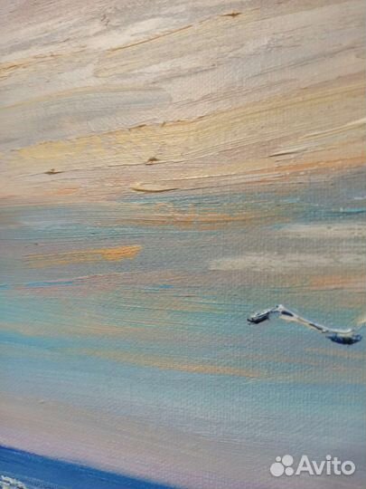 Картина морской пейзаж берег моря песок дюны