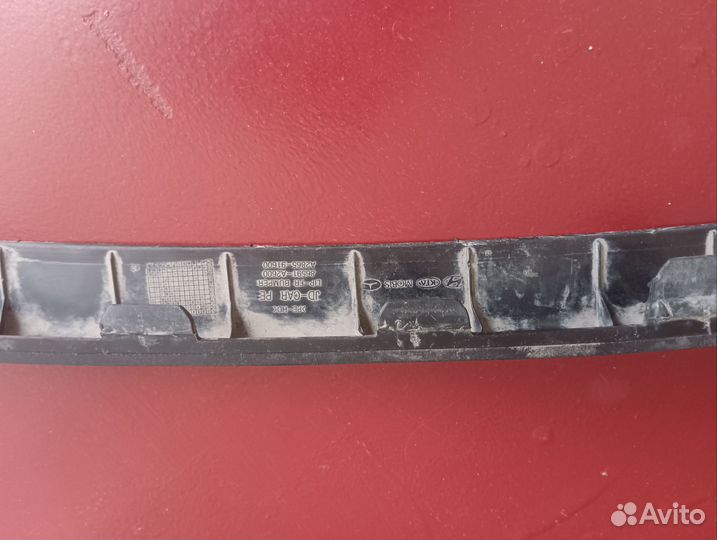 Губа (юбка) под бампер Kia Cee'd jd рестайлинг