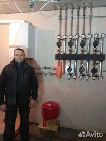 Монтаж Отопления/Водоснабжения/Теплый пол