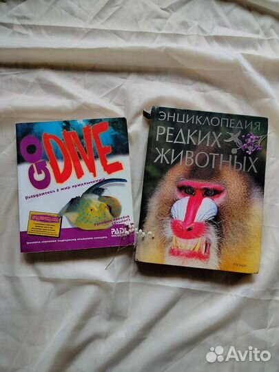 Энциклопедия про животных, учебник по дайвингу