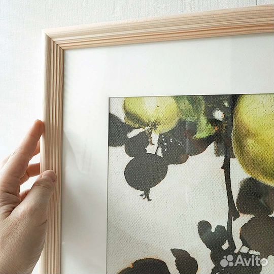 Постер Полдень в саду в раме 40х40