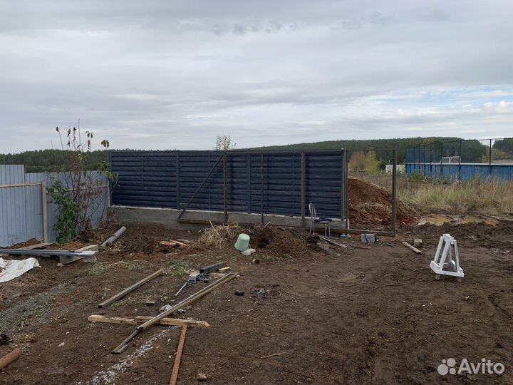 Откатные ворота под ключ, заборы, сварочные работы