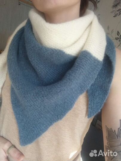 Косынка вязаная, Бактус из нежного пуха яка