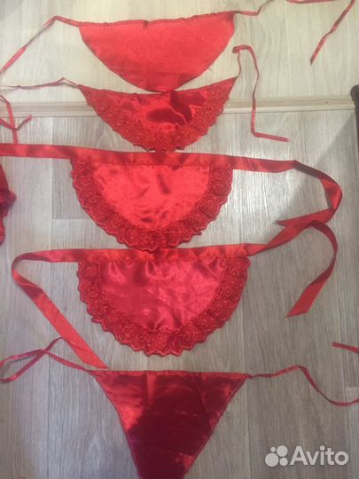 Фартук белый и красный