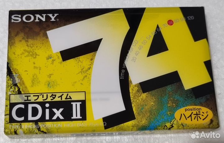 Sony cdixii 74 Аудиокассета Японский рынок