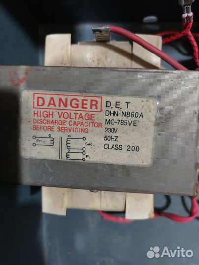 Трансформатор микроволновой печи свч