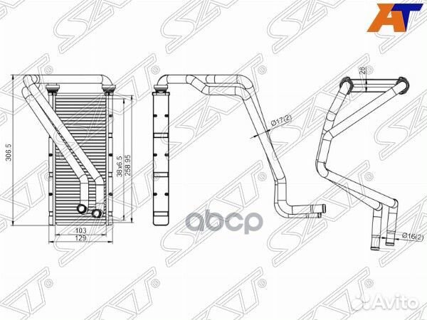 Радиатор отопителя салона subaru forester/legac