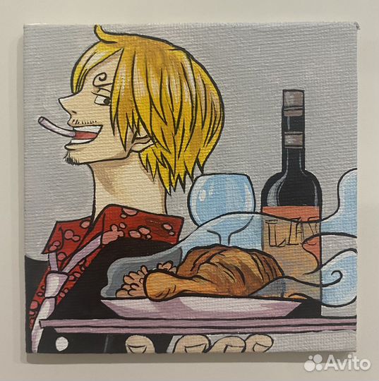 One Piece Санджи Картина на магните