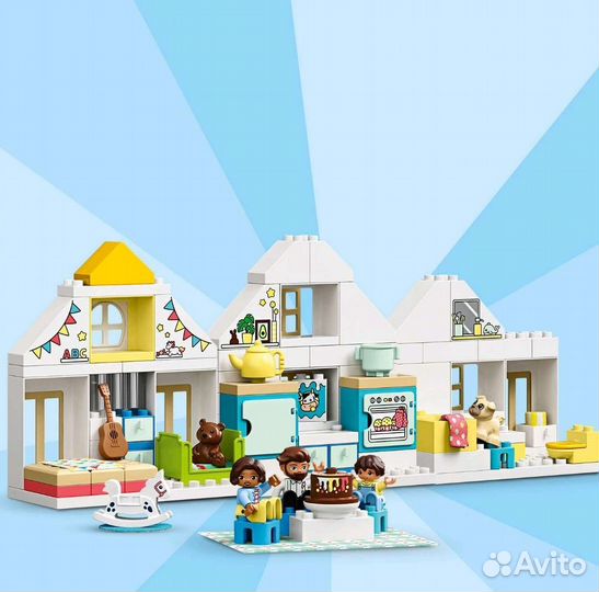 Lego duplo модульный домик в коробке 10929