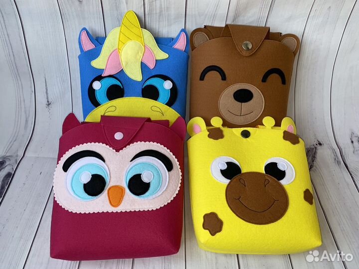 Сумка из фетра, на руль самоката/велосипеда