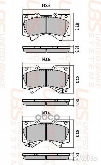 Тормозные колодки toyota land cruiser J200 07