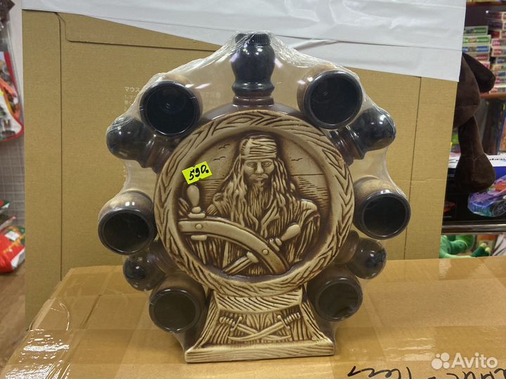 Штоф с рюмками. Штурвал. Новый