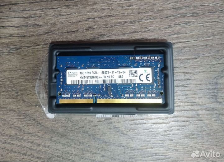 Оперативная память 4GB 1Rx8 PC3L-12800S-11-13-B4