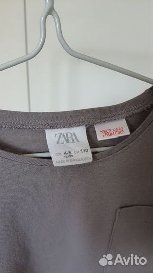 Вещи пакетом Zara kids 4-5 (110) для девочки