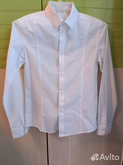Рубашка белая 140-146