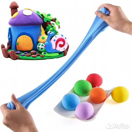 Воздушный пластилин, 12 цветов