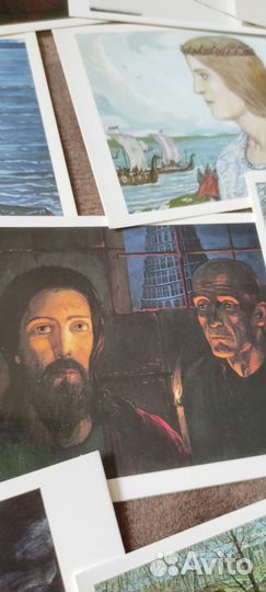 Илья Глазунов комплект открыток картин новый СССР