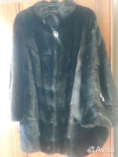 Шуба норковая 48 50 черная