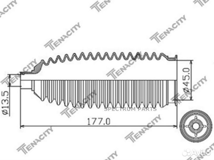 Tenacity asrmi1004 Пыльник рейки