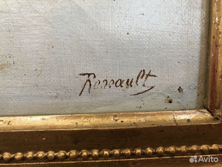 Картина в раме, холст, масло