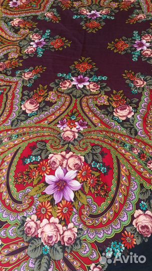 Павловопосадский платок шерсть СССР