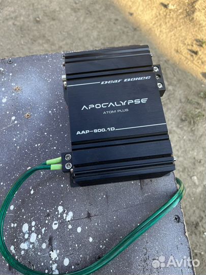 Сабвуфер в коробе и усилитель