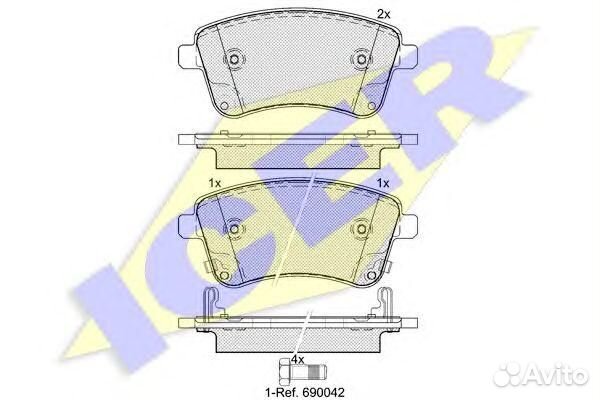 Колодки тормозные передние