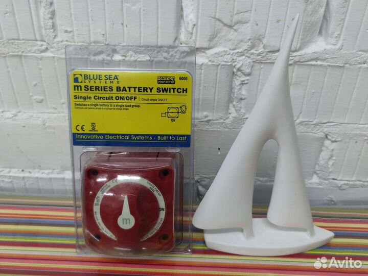 Blue Sea 6006 ON-OFF Переключатель акб для лодок