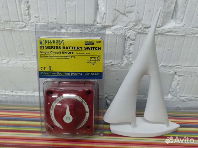 Blue Sea 6006 ON-OFF Переключатель акб для лодок