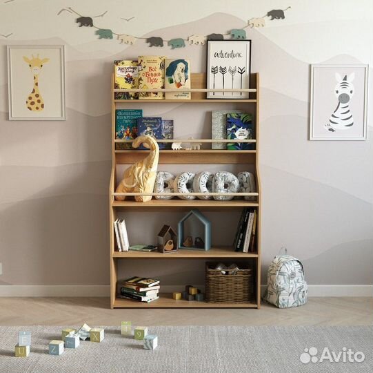 Стеллаж для книг детский Бумми 6 Монтессори