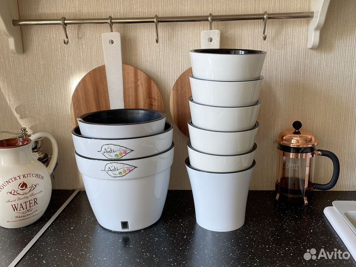 Цветочные горшки Фиджи с автополивом