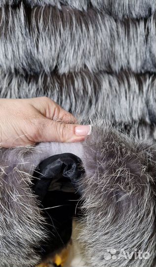 Шуба чернобурка в идеальном состоянии