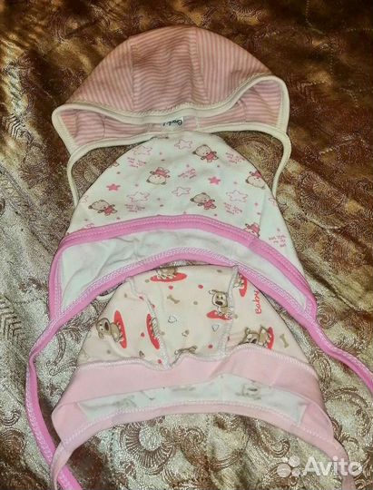 Шапки чепчики панамы повязки пакетом