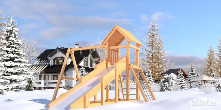 Детский комплекс с зимним скатом