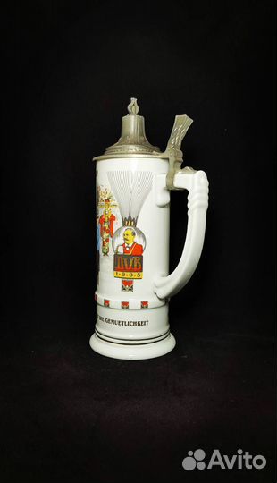 Коллекционная пивная кружка с крышкой 1995 год