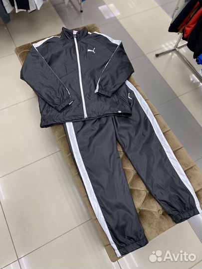 Спортивный костюм плащевка черный мужской