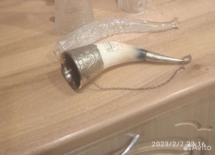 Рожок с мельхиором